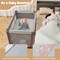 Babyjoy 5 in 1 Portable Baby Playard Nursery Center with Cradle & Storage Basket